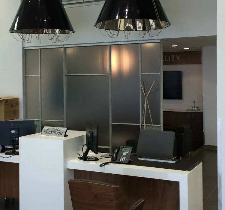 Jaguar Land Rover Calgary — finished interior by Verto360