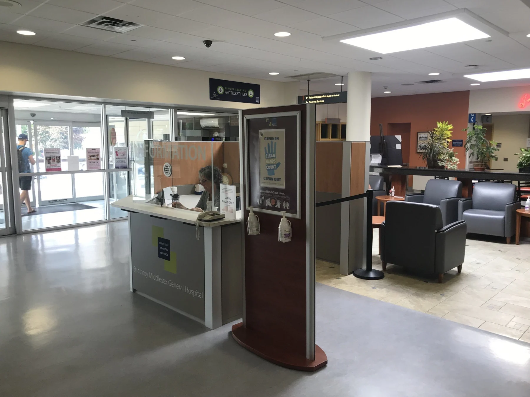 Strathroy Middlesex General Hospital Information Centre interior detail 1