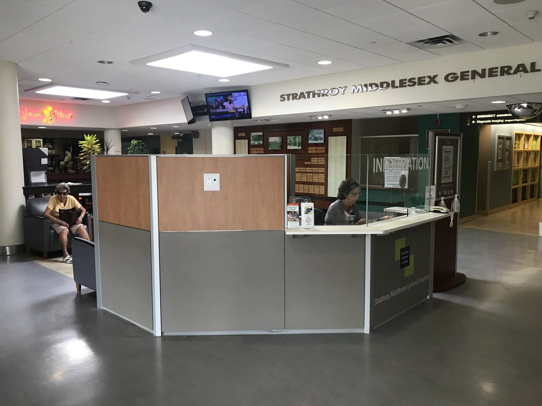 Strathroy Middlesex General Hospital Information Centre interior detail 3